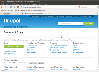 Le site de Drupal Le site de Drupal