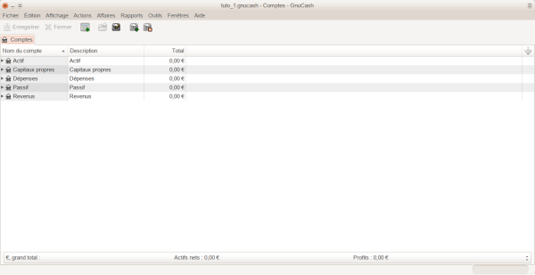fenêtre principale affichant le fichier de test fenêtre principale affichant le fichier de test
