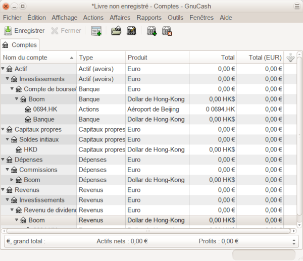 Plan comptable pour les titres internationaux Plan comptable pour les titres internationaux