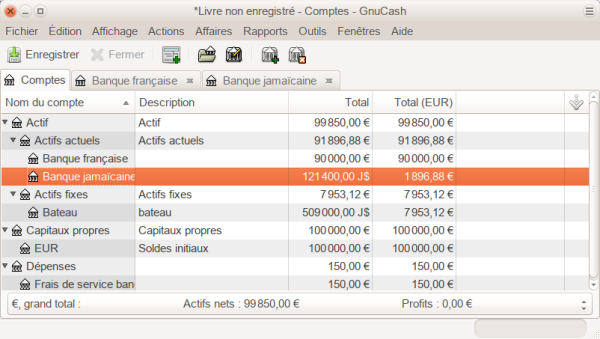 Plan comptable après l'achat du bateau Plan comptable après l'achat du bateau