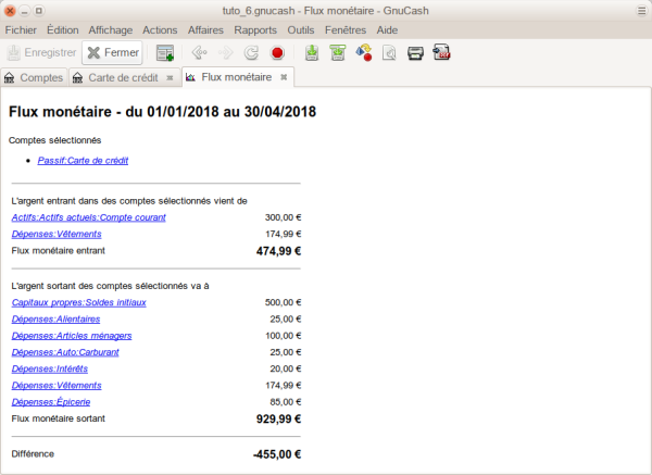 Rapport de trésorerie du 1er janvier au 30 avril 2018 Rapport de trésorerie du 1er janvier au 30 avril 2018