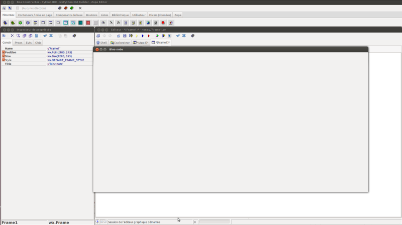 Éditeur graphique Éditeur graphique