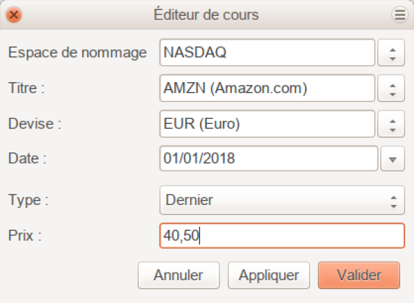 Editeur de cours Editeur de cours