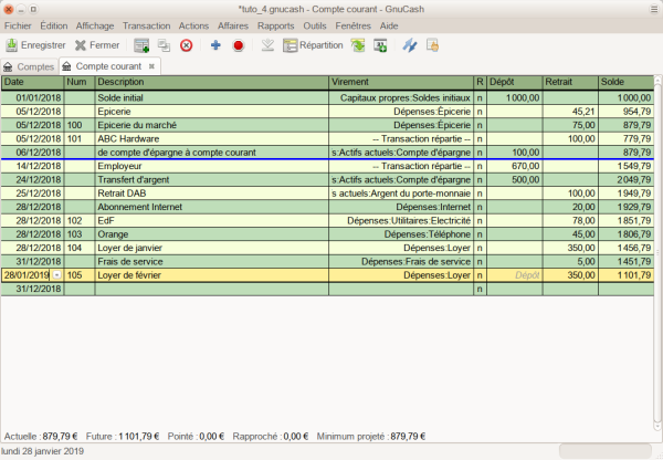 Le compte courant Le compte courant